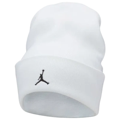 Jordan Mens  Peak Beanie In White/black