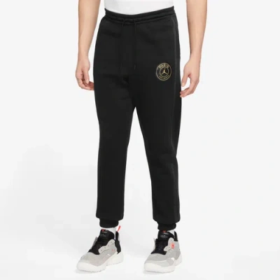 Jordan Mens  Psg Hbr Fleece Pants In Black/cargo Khaki
