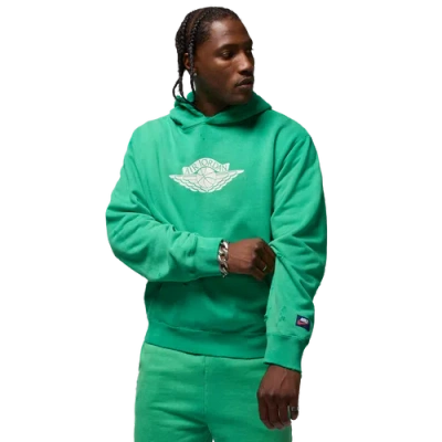 Jordan Mens  Rare Air Fleece Pullover Hoodie In Green