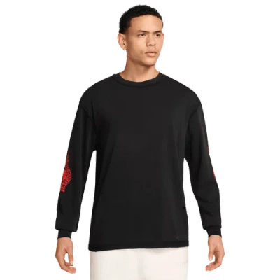 Jordan Men's Rare Air Long-sleeve T-shirt In Black | ModeSens