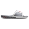 Jordan Men's  Hydro Iii Slides In White/fire Red/cement Grey