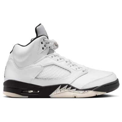 Jordan Mens  Retro 5 In White/black/silver