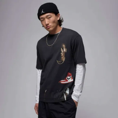 Jordan Mens  Statement 1985 Ss Crew Gel J Day In Off Noir