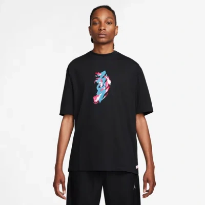 Jordan Mens  Zion Short Sleeve Seasonal T-shirt In Black