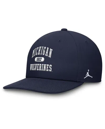 Jordan Men's Navy Michigan Wolverines Athletics Pro Adjustable Hat