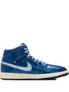 Jordan Metallic Air  1 Mid High-top Sneakers In Blue
