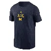 Jordan Michigan 2-hit Stacked Nike Men's College T-shirt In Blue