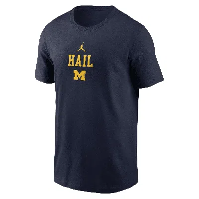 Jordan Michigan 2-hit Stacked Nike Men's College T-shirt In Blue