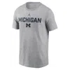Jordan Men's Heather Gray Michigan Wolverines Campus 2-hit T-shirt In Gray