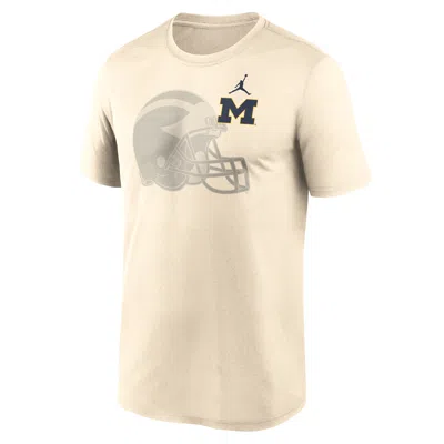 Jordan Michigan Campus Legend Shadow Logo Nike Men's Dri-fit College T-shirt In Neutral