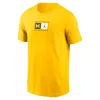 Jordan Michigan Campus Logo Swoosh Nike Men's College T-shirt In Yellow