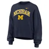 Jordan Michigan Phoenix Arch Nike Women's College Pullover Crew In Blue