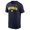 Jordan Michigan Primetime Arch Stack Nike Men's College T-shirt In Blue