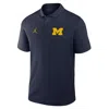 Jordan Men's Navy Michigan Wolverines Primetime Victory Primary Logo Performance Polo Shirt In Blue