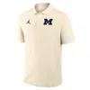 Jordan Michigan Victory Primary Logo Nike Men's Dri-fit College Polo In Black