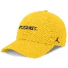 Jordan Michigan Wolverines On-field Club Nike Unisex Dri-fit College Adjustable Hat In Yellow