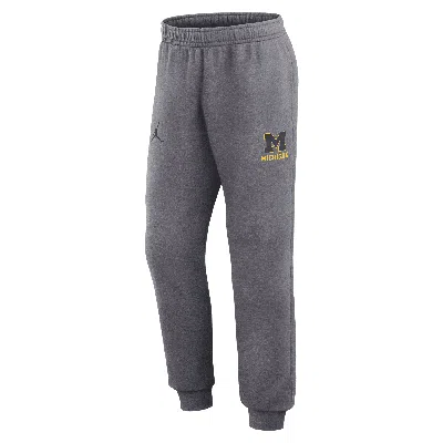 Jordan Men's Michigan Wolverines Primetime Club  College Jogger Pants In Grey