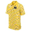 Jordan Michigan Wolverines Primetime Victory Striped Nike Men's Dri-fit College Polo In Yellow
