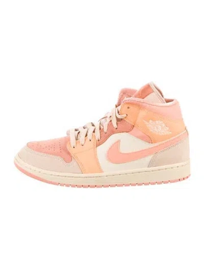 Pre-owned Jordan Mid Apricot Orange Sneakers In Multi