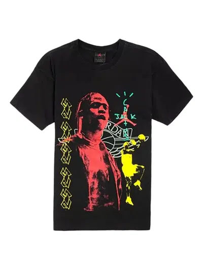 Jordan Mj 1 Graphic-print T-shirt In Black
