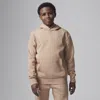 Jordan Mj Brooklyn Fleece Pullover Hoodie - Big Kid In Brown