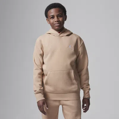 Jordan Mj Brooklyn Fleece Pullover Hoodie - Big Kid In Brown