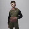 Jordan Big Kids' Brooklyn Fleece Pullover Hoodie In Green