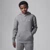 Jordan Mj Brooklyn Fleece Pullover Hoodie - Big Kid In Carbon Heather