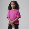 Jordan Brooklyn Essentials Little Kids' T-shirt In Pink