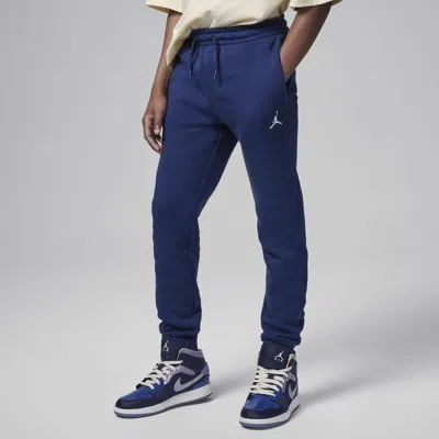 Jordan Mj Brooklyn Fleece Essentials Big Kids' Pants In Blue