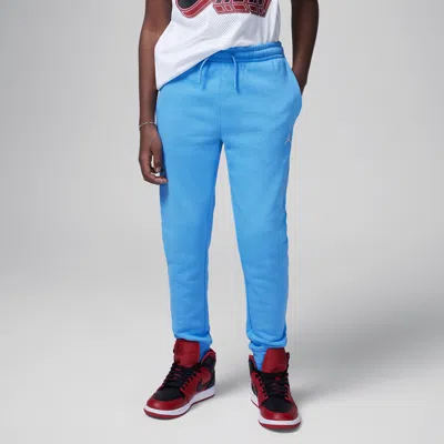 Jordan Mj Brooklyn Fleece Essentials Big Kids' Pants In Blue