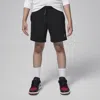 Jordan Mj Brooklyn Fleece Essentials Big Kids' Shorts In Black