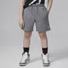 Jordan Mj Brooklyn Fleece Essentials Big Kids' Shorts In Grey