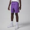 Jordan Mj Brooklyn Fleece Essentials Big Kids' Shorts In Purple