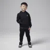 Jordan Babies' Mj Brooklyn Fleece Toddler 2-piece Pullover Hoodie Set In Black