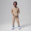 Jordan Babies' Mj Brooklyn Fleece Toddler 2-piece Pullover Hoodie Set In Brown