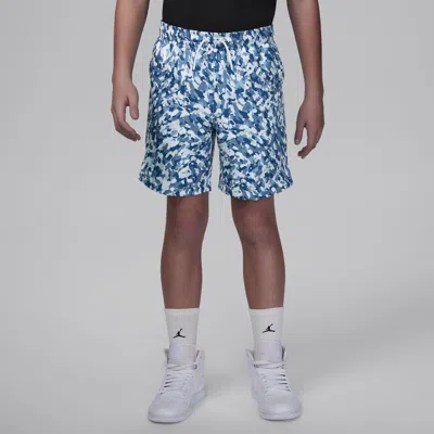 Jordan Mj Essentials Poolside Big Kids' Printed Shorts In Blue