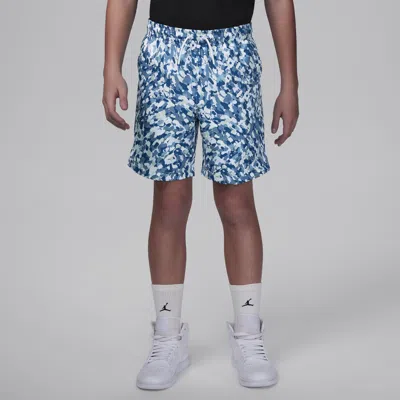 Jordan Mj Essentials Poolside Big Kids' Printed Shorts In Industrial Blue