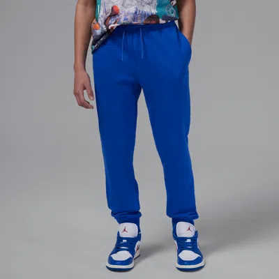 Jordan Mj Flight Big Kids' Fleece Pants In Blue