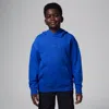 Jordan Mj Flight Big Kids' Fleece Pullover Hoodie In Blue