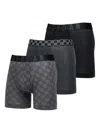 Jordan Monogram Boxers (pack-of-threee) In Black