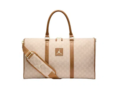 Pre-owned Jordan Monogram Duffle 25l Bag In Coconut Milk