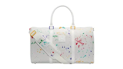 Pre-owned Jordan Monogram Duffle 25l Bag In Sail