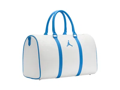 Pre-owned Jordan Monogram Duffle 25l Bag In White