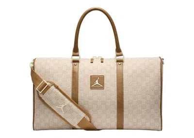 Pre-owned Jordan Monogram Duffle Bag (20l) In Coconut Milk