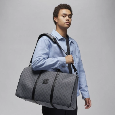 Jordan Monogram Duffle Bag (40l) In Grey