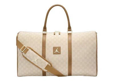 Pre-owned Jordan Monogram Duffle Bag (40l) In Coconut Milk