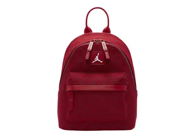 Pre-owned Jordan Monogram Mini Backpack In Gym Red