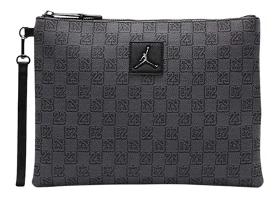 Pre-owned Jordan Monogram Pouch (0.69l) In Dark Smoke Grey