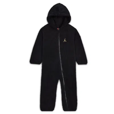 Jordan Mountainside Baby (12-24m) Bouclã© Coverall In Black